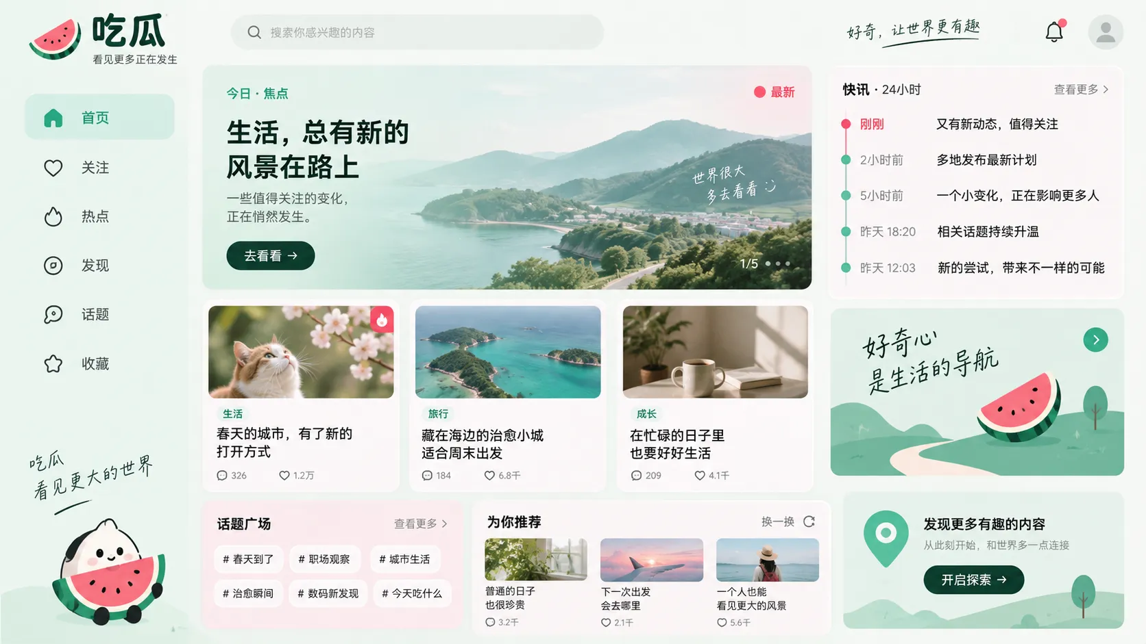 热点内容更新视觉图